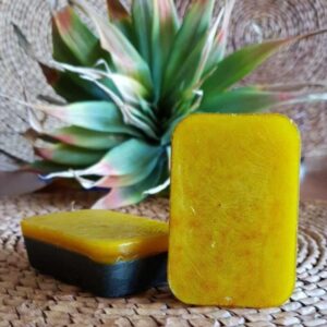 Charcoal & Saffron Soap Rectangular