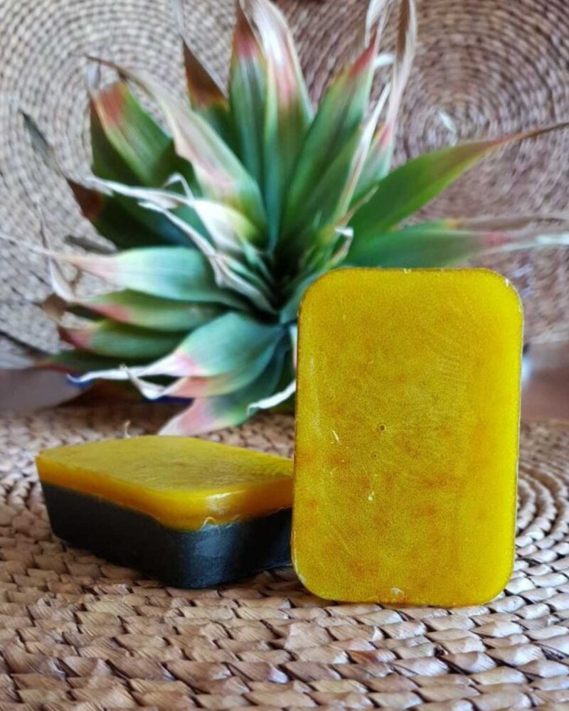 Charcoal & Saffron Soap Rectangular
