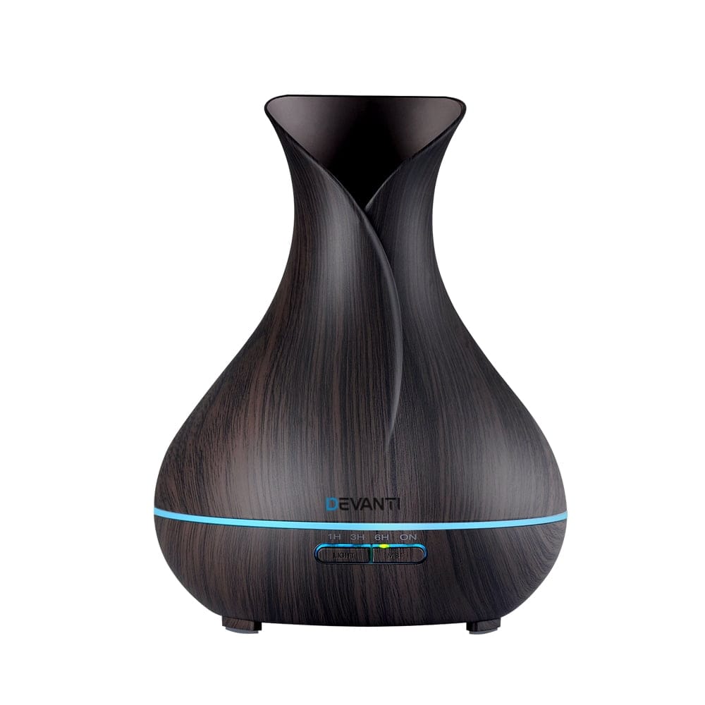 Dark Wood Devanti Aroma Diffuser - 400ml Water Capacity