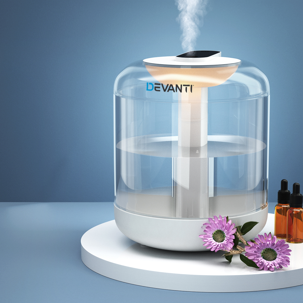 Devanti Air Humidifier Ultrasonic Purifier Aroma Diffuser 1L