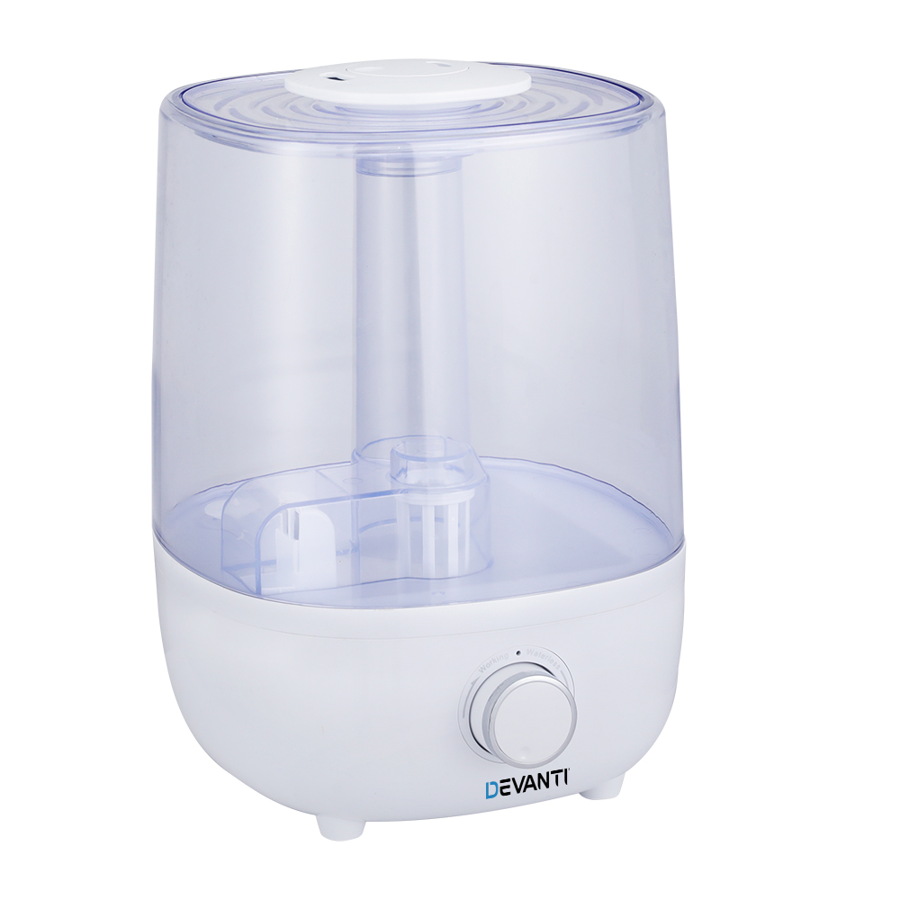 Devanti Air Humidifier Ultrasonic Purifier Mist Aroma Diffuser Aromatherapy 4L - Image 2