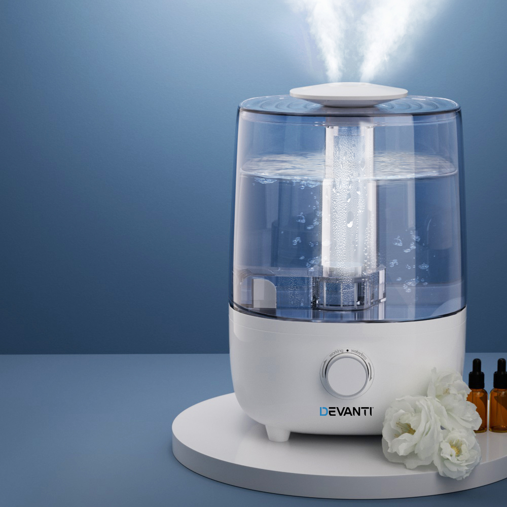 Devanti Air Humidifier Ultrasonic Purifier Mist Aroma Diffuser Aromatherapy 4L