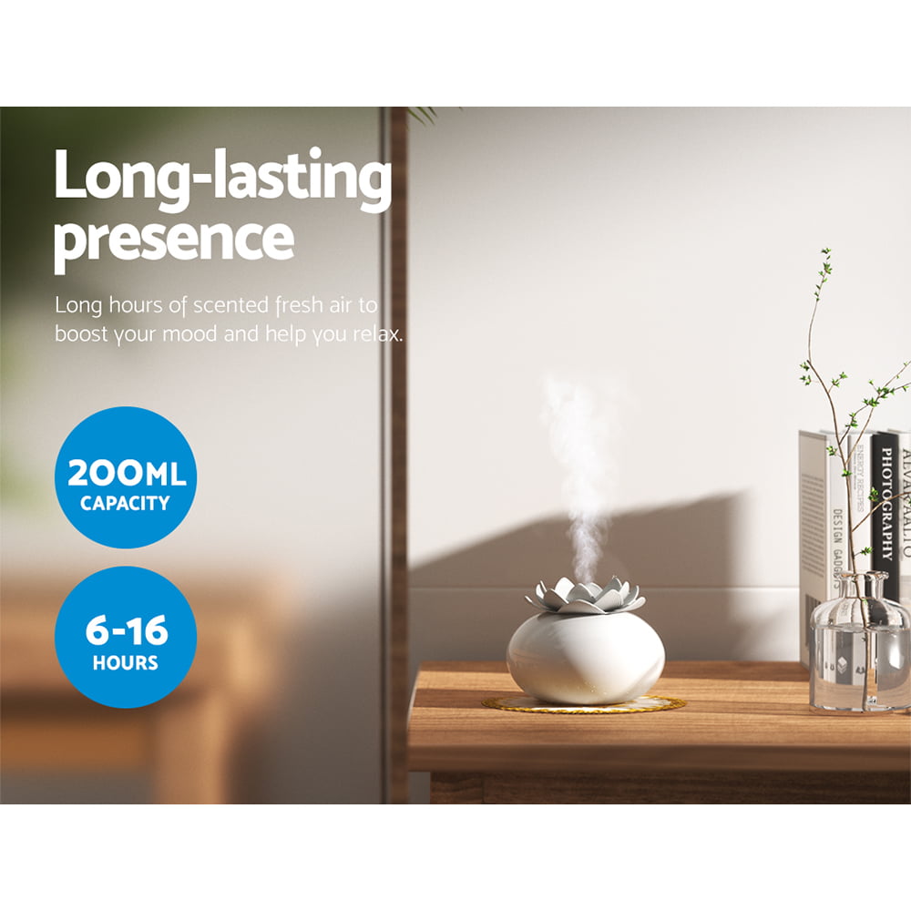 Ceramic Lotus Devanti Aroma Diffuser 200ml - Image 3