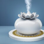 Ceramic Lotus Devanti Aroma Diffuser - 200ml Water Capacity