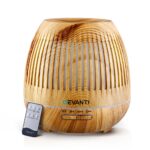 Light Wood Grain Devanti Aroma Diffuser - 400ml Water Capacity