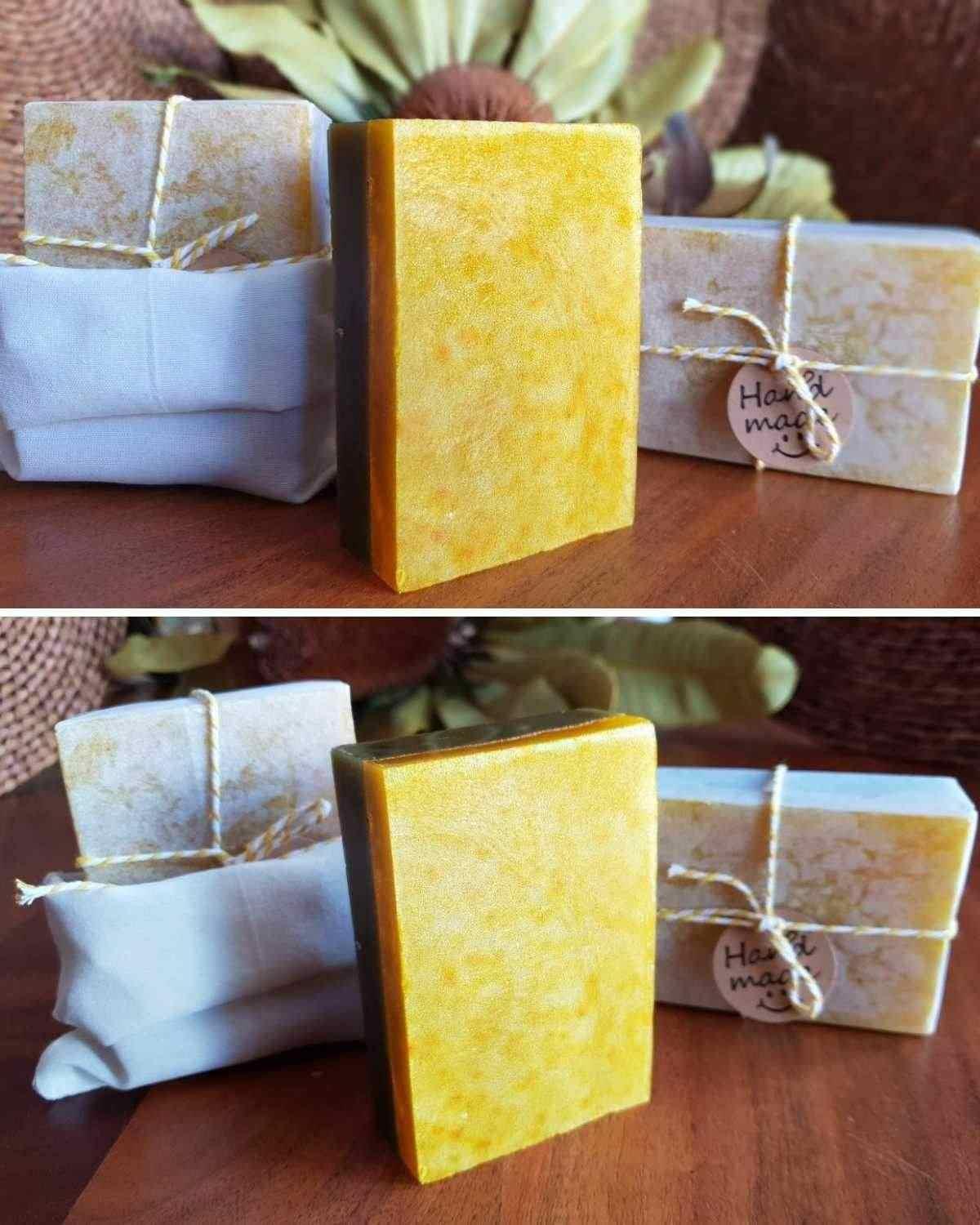 Saffron & Henna Luxe Body Bar with Shea Butter - Image 2