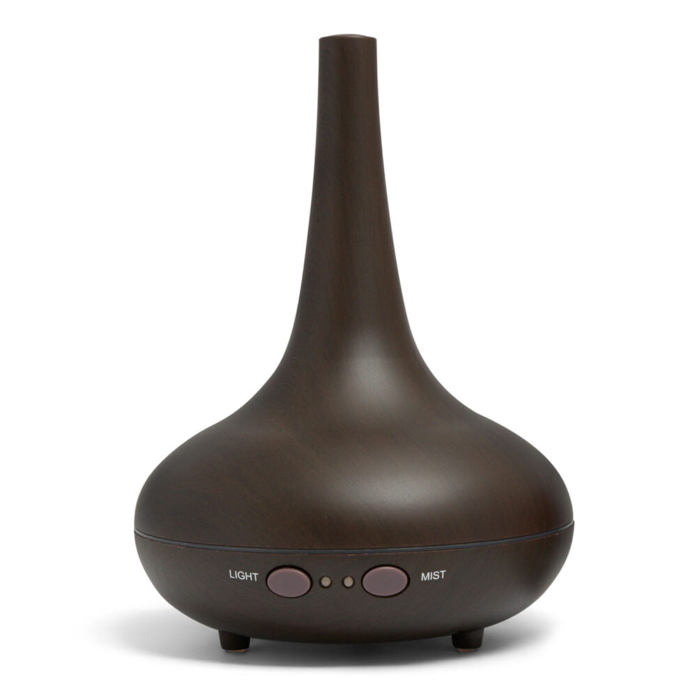 Dark Wood Grain Milano Aroma Diffuser - 200ml With 3 Pack Essential Oils