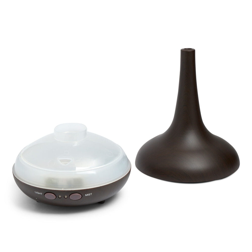 Dark Wood Grain Milano Aroma Diffuser - 200ml With 3 Pack Essential Oils - Image 4