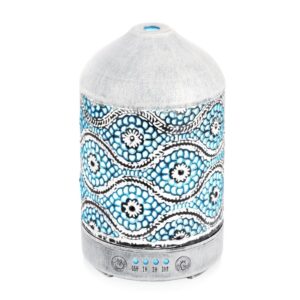 Vintage White Activiva Metal Essential Oil and Aroma Diffuser - 100ml