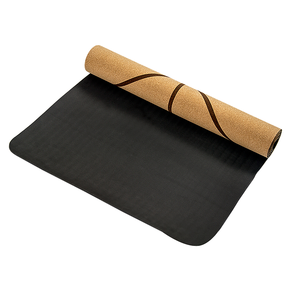 Natural Cork TPE Yoga Mat Sports Eco Friendly Exercise Fitness Gym Pilates - Image 5