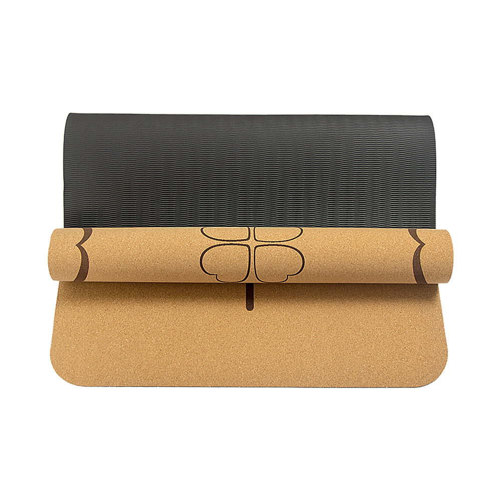 Natural Cork TPE Yoga Mat Sports Eco Friendly Exercise Fitness Gym Pilates - Image 6