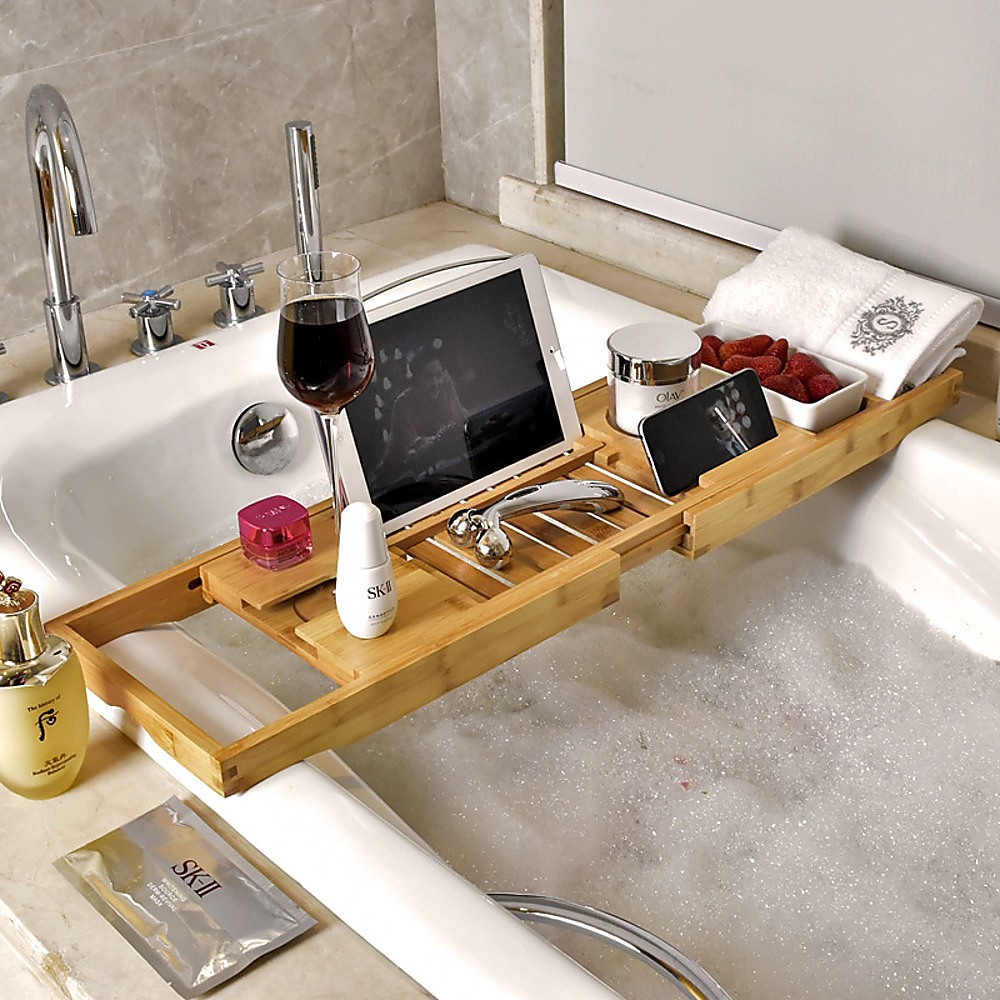 Bathroom Bamboo Bath Caddy - Image 3