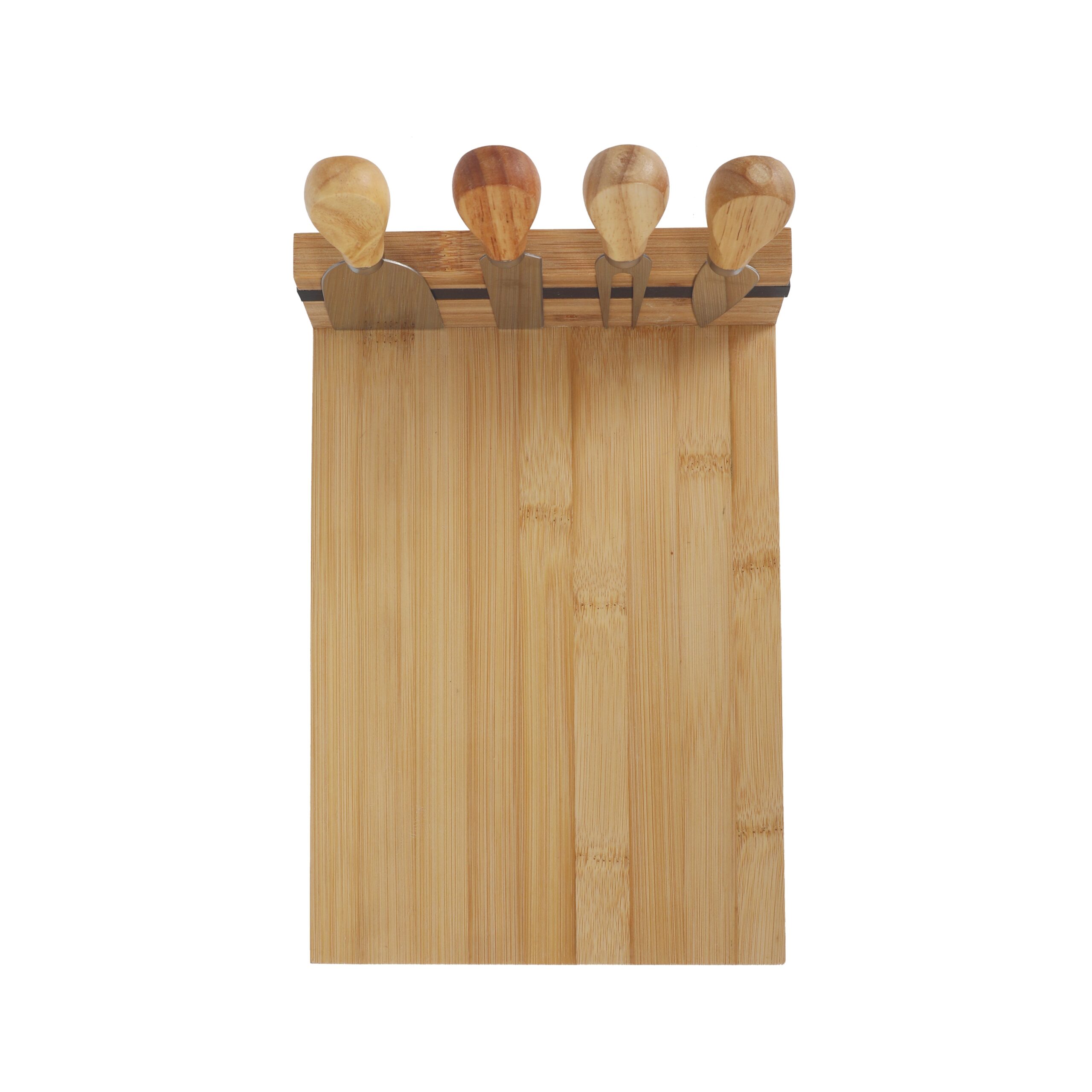 Bamboo Cheese Board and Knife Set - Image 3