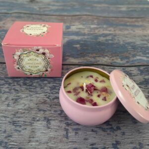 Small Scented Candle Set - 4 Soy Wax Candles, Travel Candle Set (Jasmine)