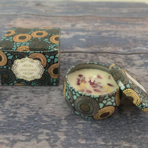 Small Scented Candle Set - 4 Soy Wax Candles, Travel Candle Set (Strawberry)