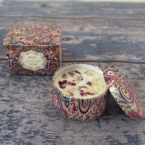 Small Scented Candle Set - 4 Soy Wax Candles, Travel Candle Set (Osmanthus)