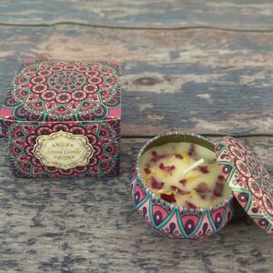 Small Scented Candle Set - 4 Soy Wax Candles, Travel Candle Set (Bluebell)
